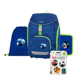 KARTON PP - Školská taška - 4 dielny set OXY - Sherpy Blue