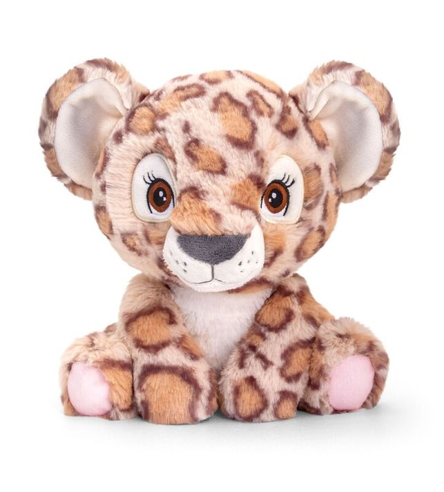 KEEL TOYS - SE1087 Keeleco Leopard - eko plyšová hračka 16 cm