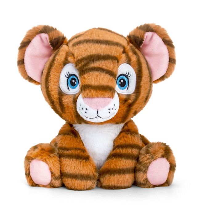 KEEL TOYS - SE1093 Keeleco Tiger - eko plyšová hračka 16 cm