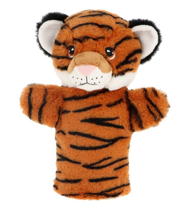 KEEL TOYS - SE3076-7 Keeleco Tiger - eko plyšový maňuška na ruku 27 cm