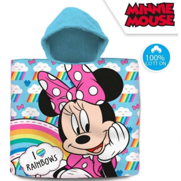 KIDS LICENSING - Bavlnené pončo 60/120cm MINNIE MOUSE, MN-242P