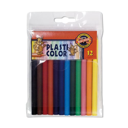 KOH-I-NOOR - Pastelky Plasti Color PE, sada 12 ks