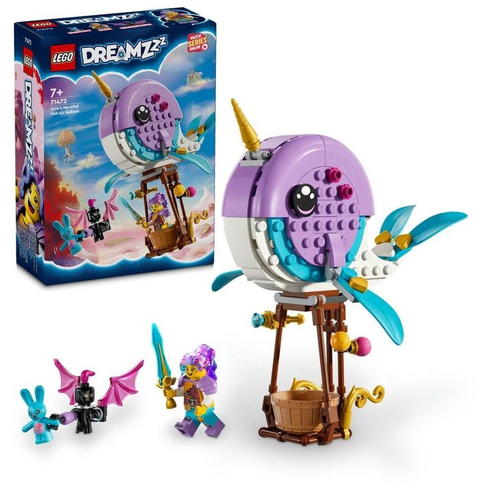 LEGO -  DREAMZzz 71472 Izzie a jej teplovzdušný balón v tvare narvala