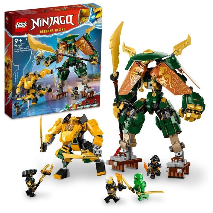 LEGO - NINJAGO 71794 Lloyd, Arin a ich tím nindžovských robotov