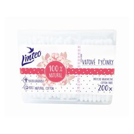 LINTEO - Papierové vatové tyčinky 100% natural 200 ks v boxe