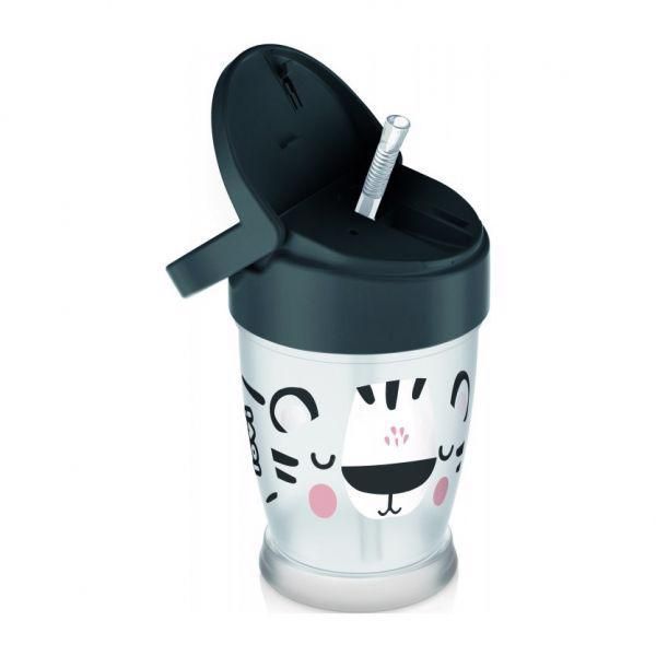 LOVI - Môj hrnček so slamkou Salt&Pepper Junior 250 ml