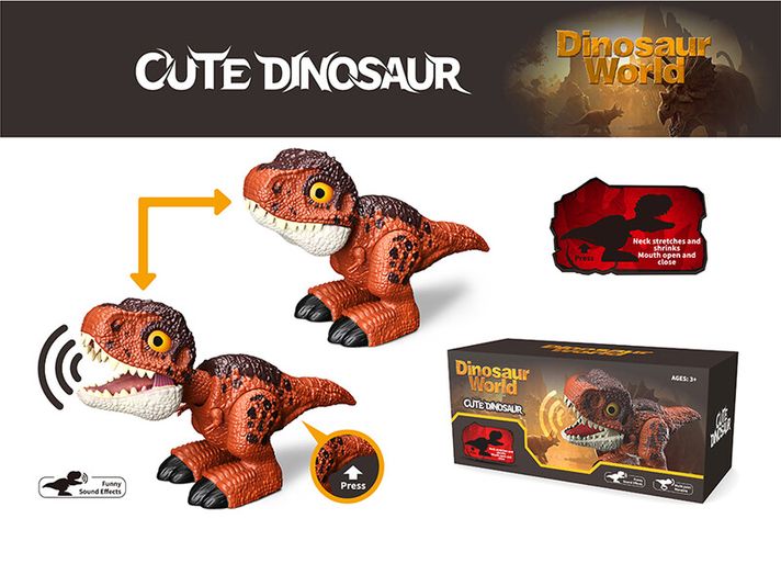 MAC TOYS - Dinosaurus na batérie so zvukom