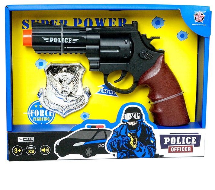 MAC TOYS - Policajná pištoľ s odznakom