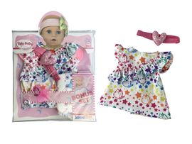 MAC TOYS - Šaty s hviezdičkami na bábiku 30-38cm