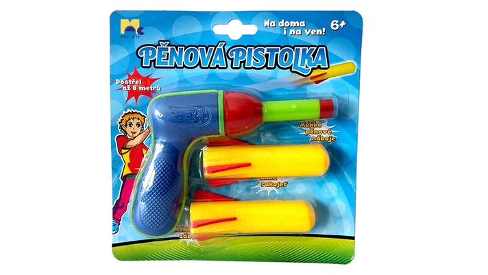 MAC TOYS - SPORTO Pop Racket Penová pištoľka