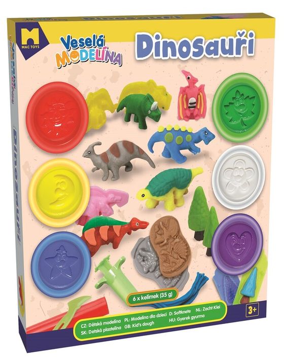 MAC TOYS - Veselá modelína dinosaury