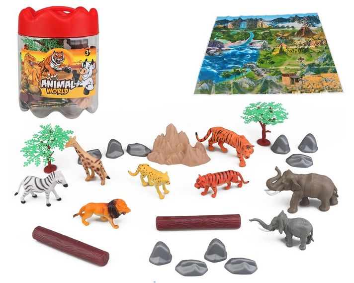 MAC TOYS - Zvieratá safari set 21ks