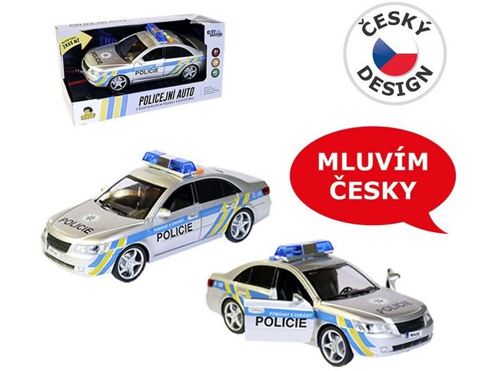 MADE - Policajné auto s českým hlasom, 24 cm