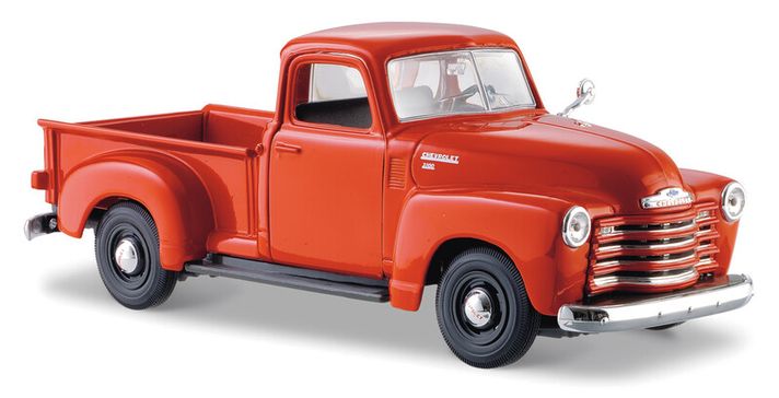 MAISTO - 1950 Chevrolet 3100 Pickup, oranžový, 1:25