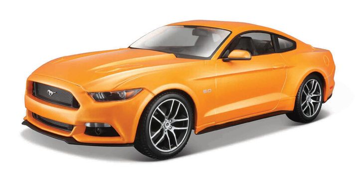 MAISTO - 2015 Ford Mustang GT, metal oranžový, 1:18