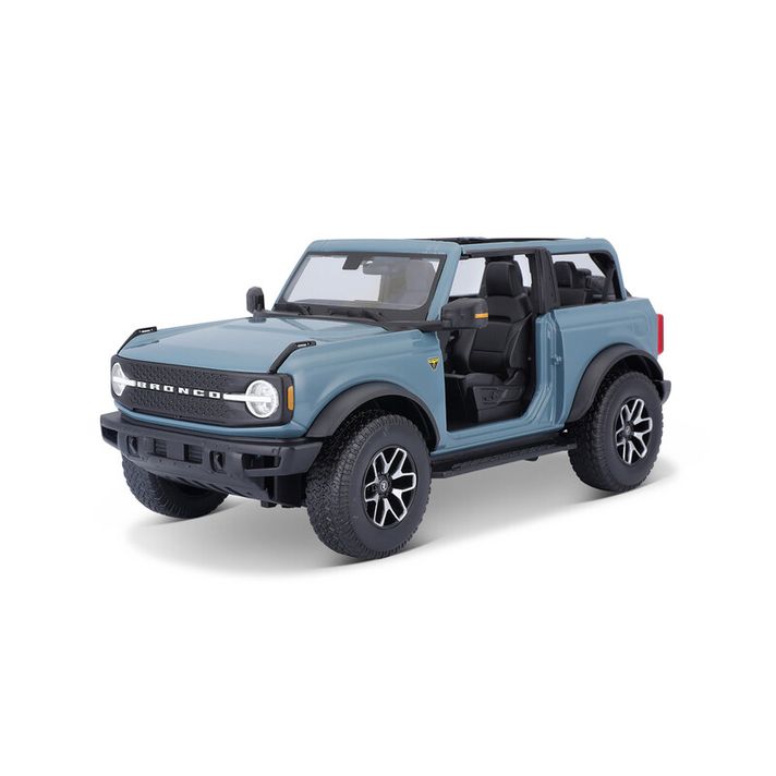 MAISTO - 2021 Ford Bronco Badlands (bez dverí), modrý, 1:18