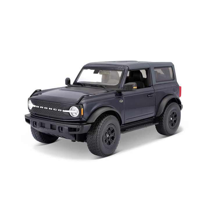 MAISTO - 2021 Ford Bronco Wildtrak, metal modrý, 1:18