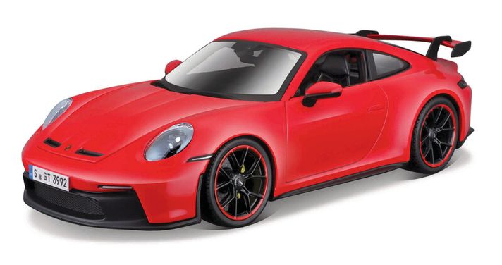 MAISTO - 2022 Porsche 911 GT3, červené, 1:18