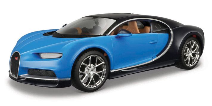 MAISTO - Bugatti Chiron, modré, assembly line, 1:24