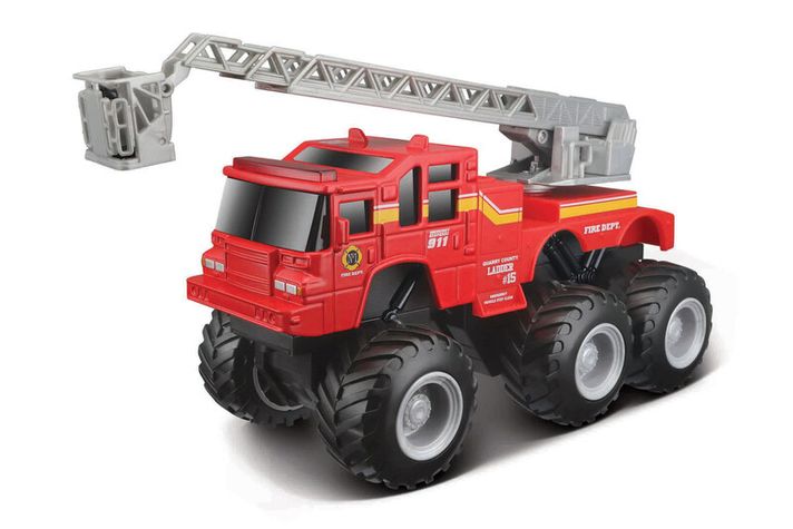 MAISTO - Builder Zone Quarry monsters, úžitkový automobil s rebríkom