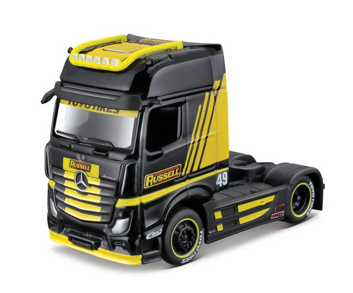 MAISTO - Custom Rigs-Mercedes-Benz Actros 1851, čierno-žltý, 1:64