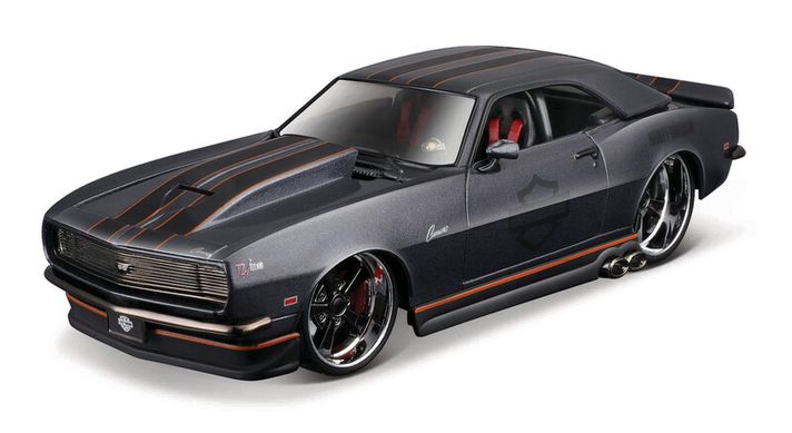 MAISTO - Harley-Davidson Custom, 1968 Chevrolet Camaro Z/28 , 1:24