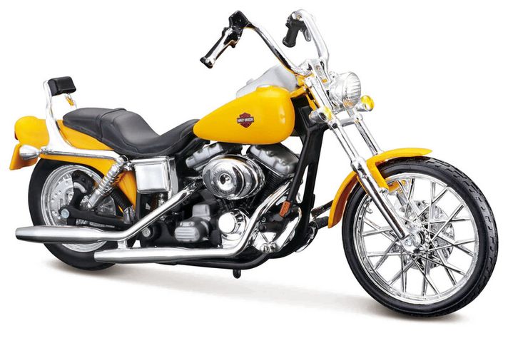 MAISTO - HD - Motocykel - 2001 FXDWG Dyna Wide Glide, blister box, 1:18