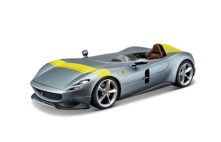 MAISTO - M. Ferrari Assembly line, Ferrari Monza SP1, Silver, window box, 1:24