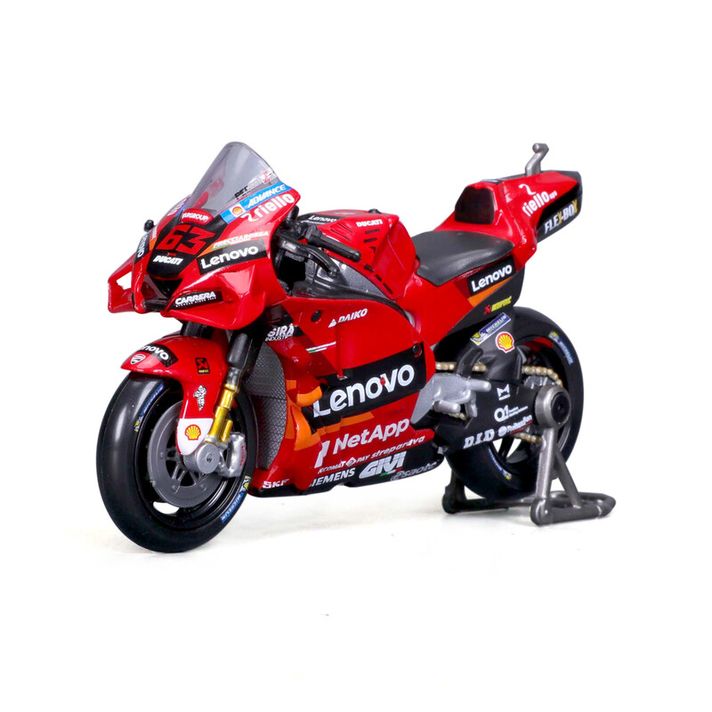 MAISTO - Motocykel, Ducati Lenovo team 2022, (#63 Francesco Bagnaia), 1:18