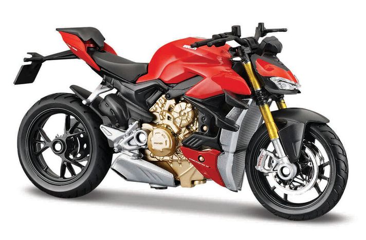 MAISTO - Motocykel, Ducati Super Naked V4 S, 1:18
