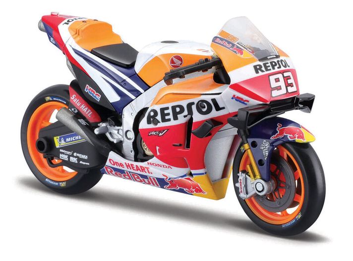 MAISTO - Motocykel, Repsol Honda Team 2021, (#93 MARC MARQUEZ), 1:18