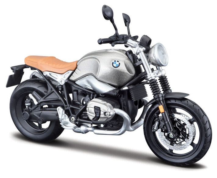 MAISTO - Motocykel so stojanom, BMW R nineT Scrambler, 1:12