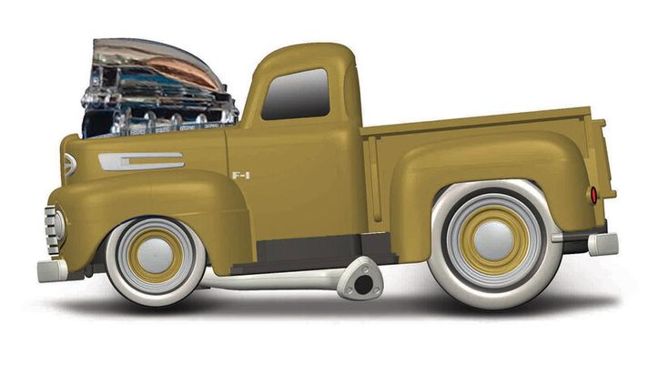 MAISTO - Muscle Machines - 1949 Ford F1 Pickup, 1:64