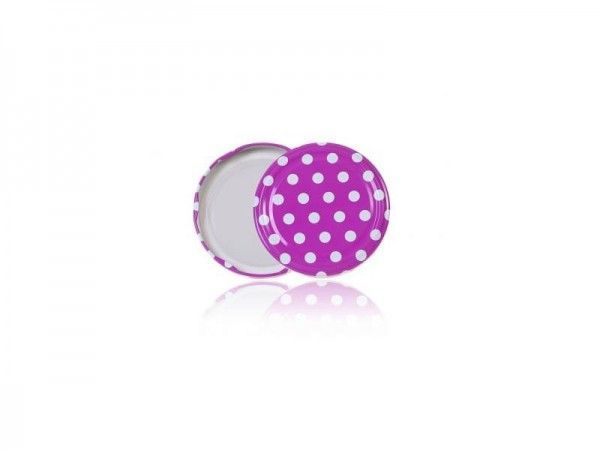 MAKRO - Viečka TWIST 66 BODKY ružové 10ks, DOTS-PINK