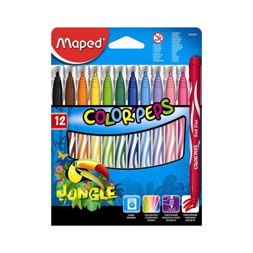 MAPED - Fixy "COLOR`PEPS JUNGLE", 12 ks