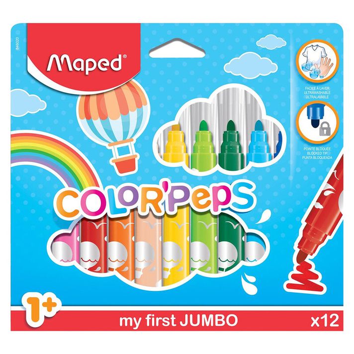 MAPED - Fixy "COLOR`PEPS MAXI", 12 ks