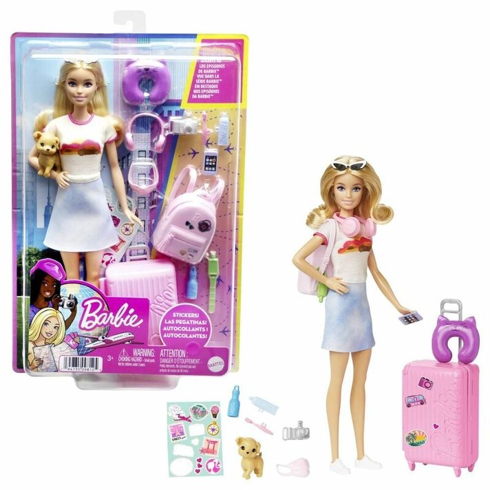 MATTEL - Barbie Bábika malibu na cestách