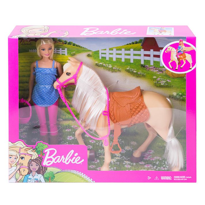 MATTEL - Barbie Bábika S Koňom