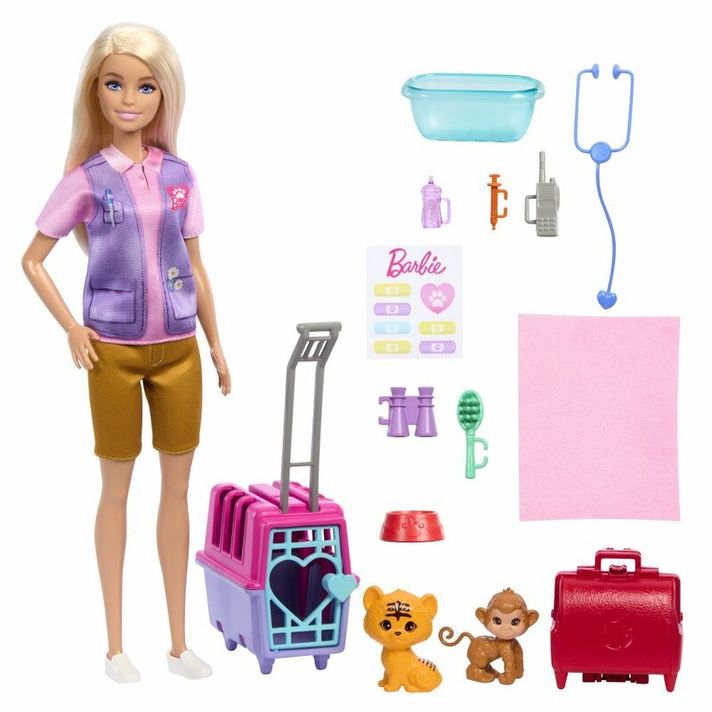 MATTEL - Barbie Bábika zachraňuje zvieratá - blondínka