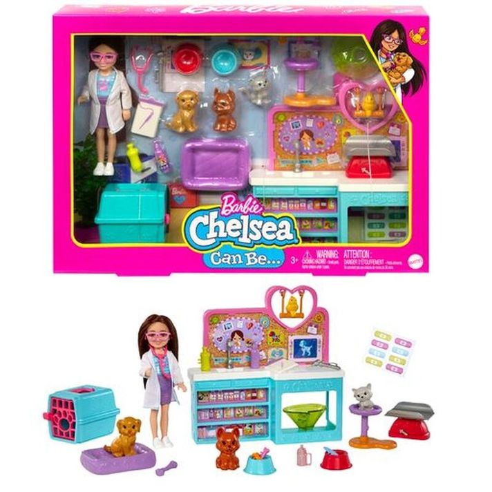 MATTEL - Barbie Chelsea Veterinárka Herný Set