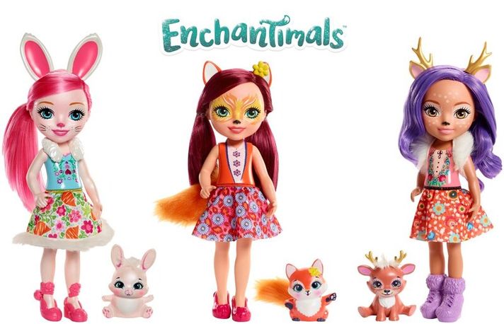 MATTEL - Enchantimals Bábika So Zvieratkom Najväčšia, Mix Produktov