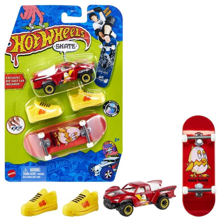 MATTEL - Hot Wheelittle Smoby skates zberateľská kolekcia fingerboard a topánky, Mix Produktov