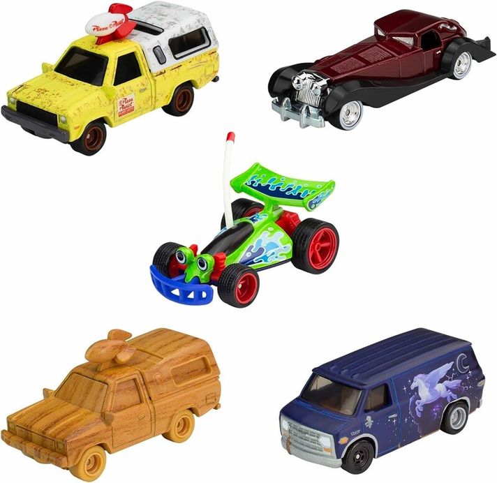 MATTEL -  Hot Wheels 5 ks Prémiový angličák 100. Výročie Disney