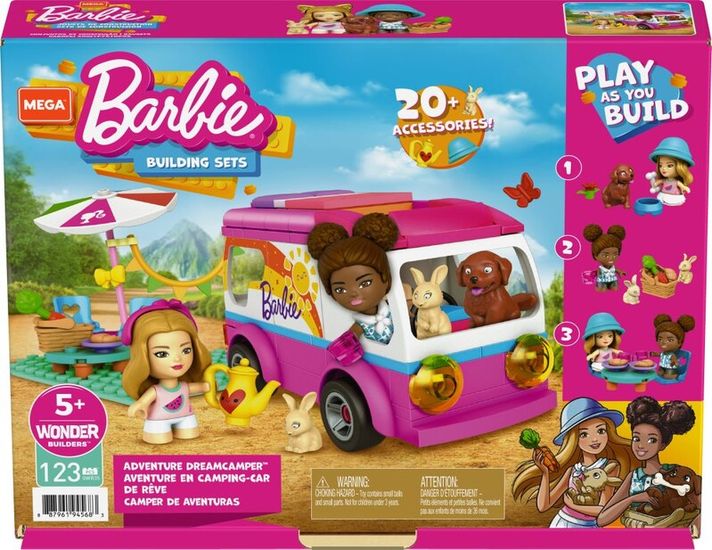 MATTEL - Mega Construx Barbie Dobrodružný Karavan Snov Dreamcamper