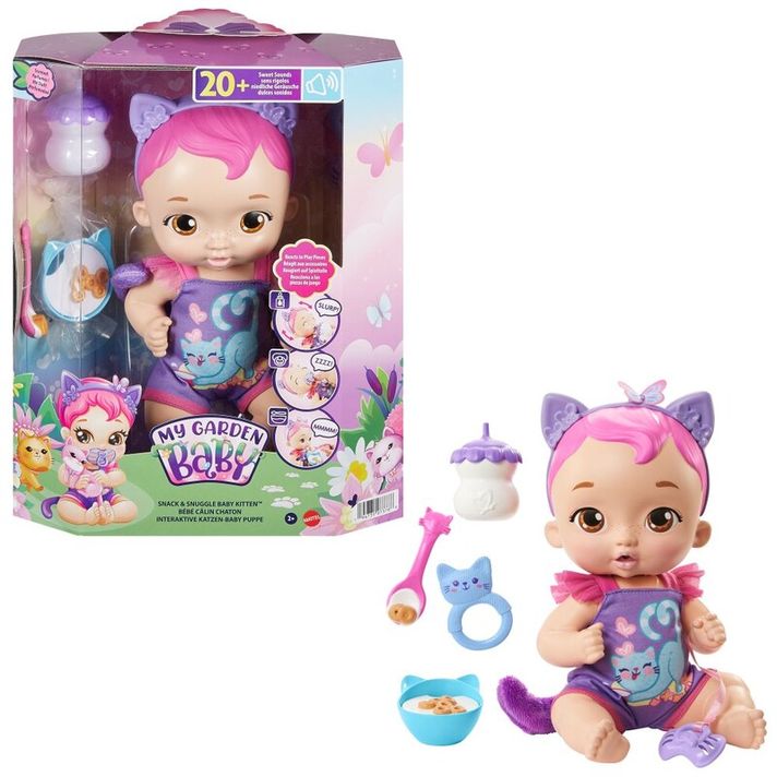 MATTEL - My Garden Baby Mačiatko So Zvukmi, Mix Produktov