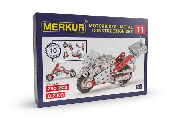 MERKUR - 011 Motocykel, 230 dielov, 10 modelov