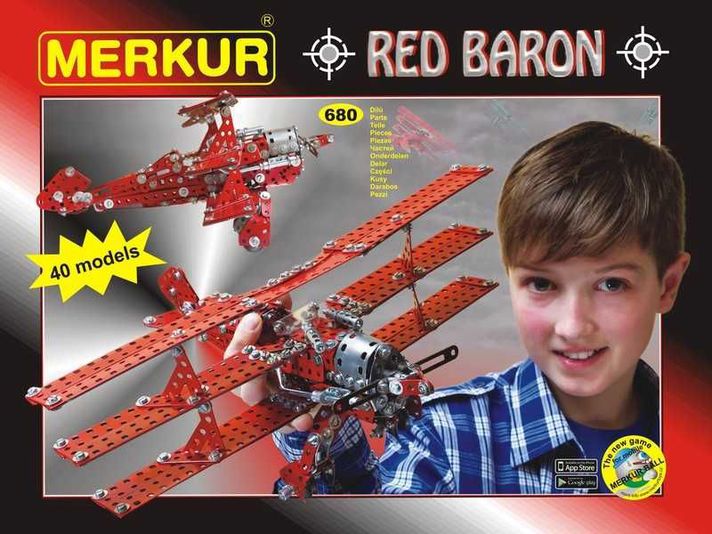 MERKUR - Red Baron, 680 dielov, 40 modelov