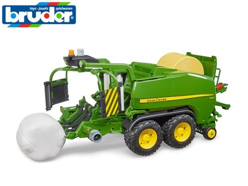 MIKRO TRADING - Bruder John Deere baliaci stroj na seno 40cm v krabičke