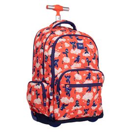 MILAN - Školský batoh na kolieskach (25 l) séria Ninjutsu, červený