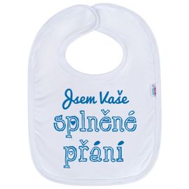 NEW BABY - Detský podbradník  Jsem Vaše splněné přání modrý